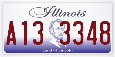 IL license plate A133348
