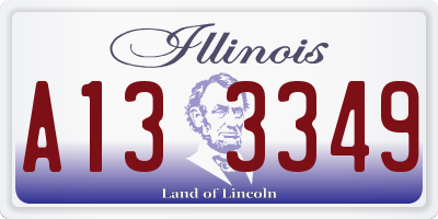 IL license plate A133349