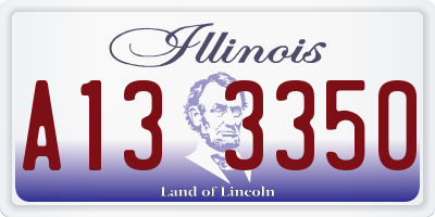 IL license plate A133350