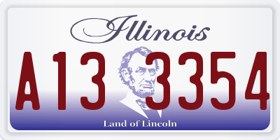 IL license plate A133354