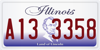 IL license plate A133358