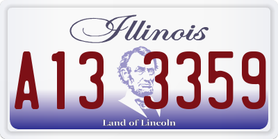 IL license plate A133359