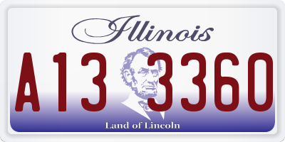 IL license plate A133360