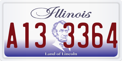 IL license plate A133364