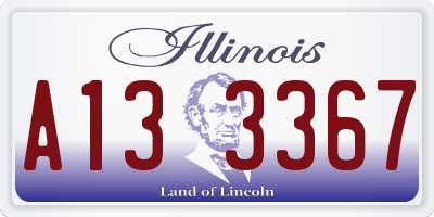 IL license plate A133367