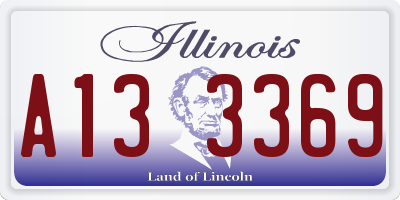 IL license plate A133369