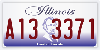IL license plate A133371