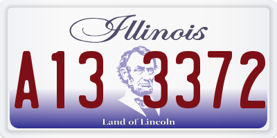 IL license plate A133372