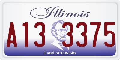 IL license plate A133375