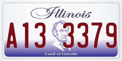 IL license plate A133379