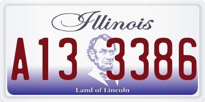 IL license plate A133386