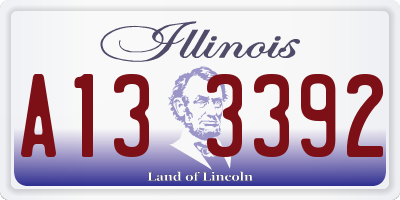 IL license plate A133392