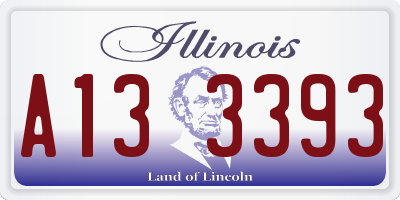 IL license plate A133393