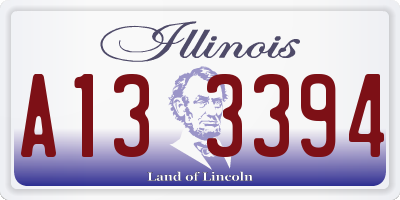 IL license plate A133394