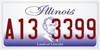 IL license plate A133399