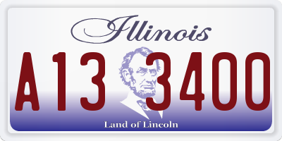 IL license plate A133400