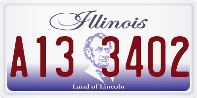 IL license plate A133402
