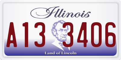 IL license plate A133406