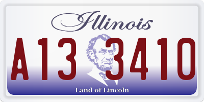 IL license plate A133410