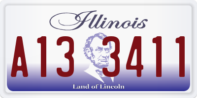 IL license plate A133411