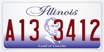 IL license plate A133412