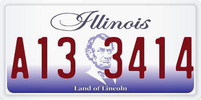 IL license plate A133414