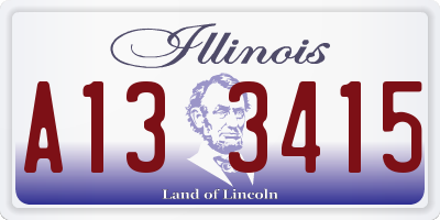 IL license plate A133415