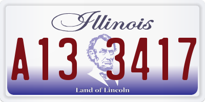 IL license plate A133417