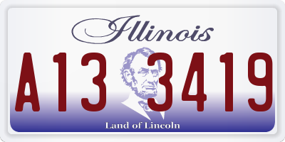 IL license plate A133419