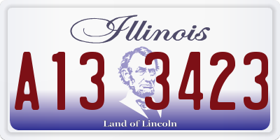 IL license plate A133423