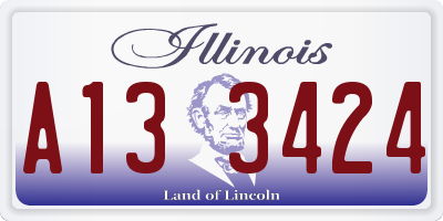 IL license plate A133424