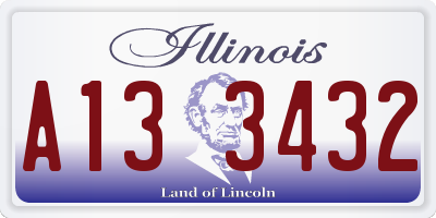 IL license plate A133432