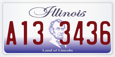 IL license plate A133436