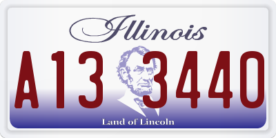 IL license plate A133440