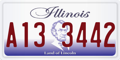 IL license plate A133442