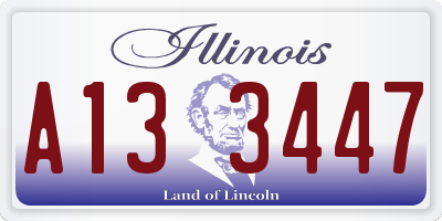 IL license plate A133447