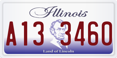 IL license plate A133460