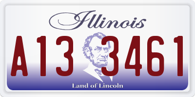 IL license plate A133461