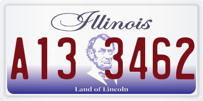 IL license plate A133462