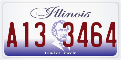 IL license plate A133464
