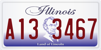 IL license plate A133467