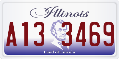 IL license plate A133469