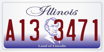 IL license plate A133471