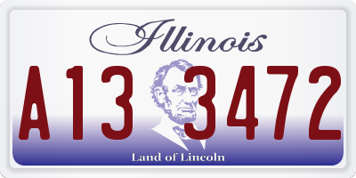 IL license plate A133472