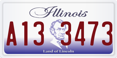 IL license plate A133473