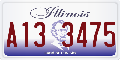 IL license plate A133475