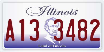 IL license plate A133482