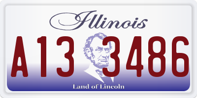 IL license plate A133486