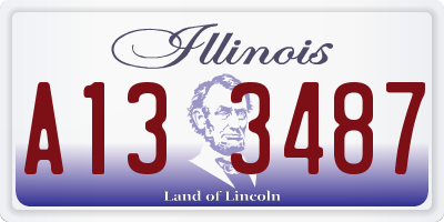 IL license plate A133487