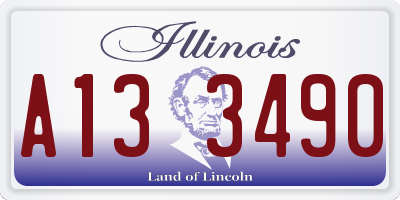 IL license plate A133490